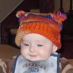 Flour Sack Hat For Baby Or Child - Dark And Light..