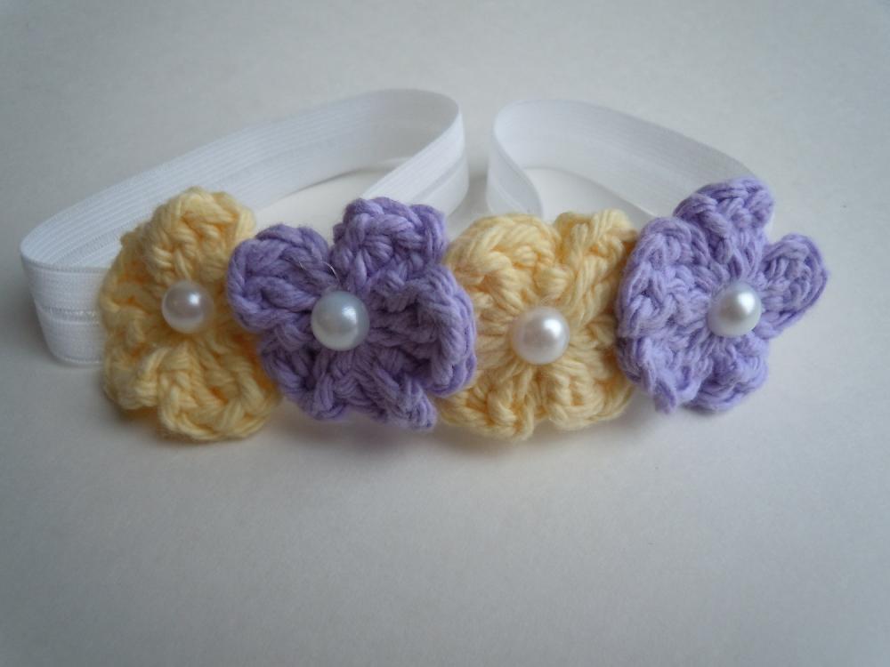 Crochet Mini Flower Headband